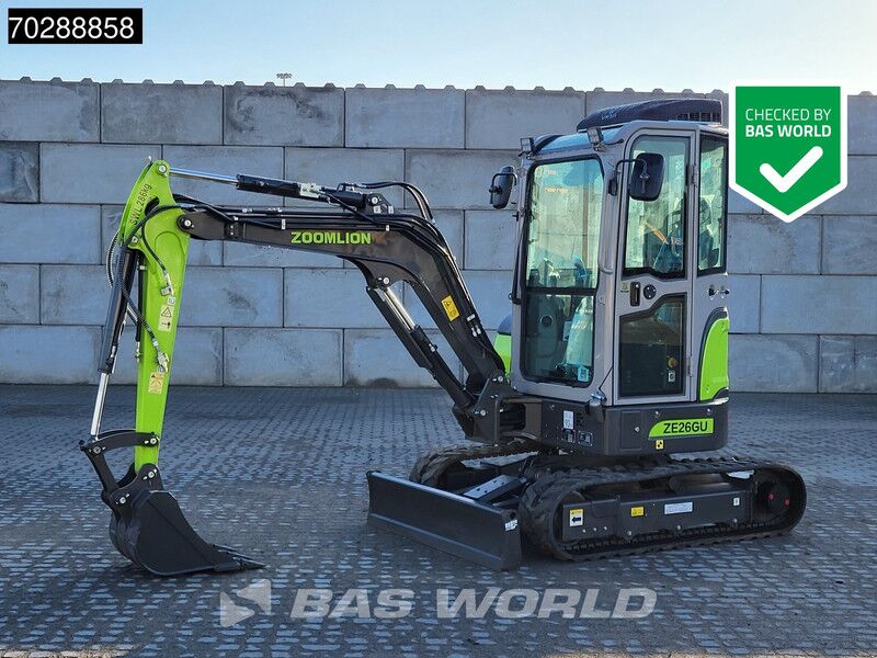 New 2024 Zoomlion ZE26GU Mini Excavator New 2024 Zoomlion ZE26GU Mini Excavator