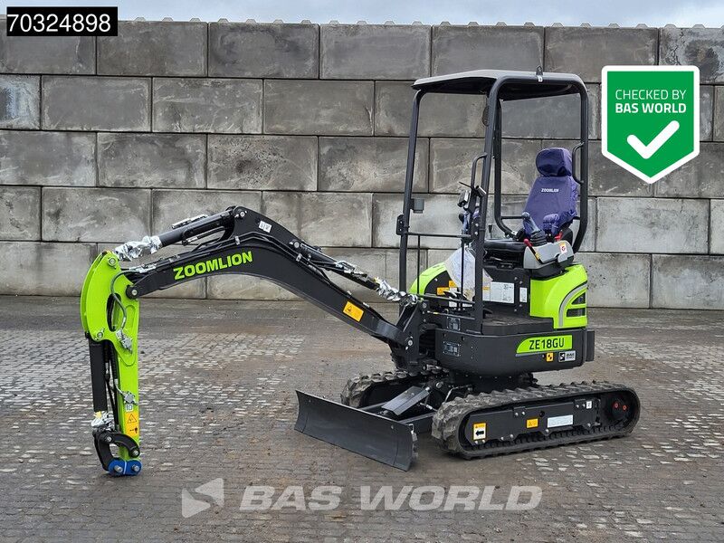 New 2025 Zoomlion ZE18GU Mini Excavator New 2025 Zoomlion ZE18GU Mini Excavator