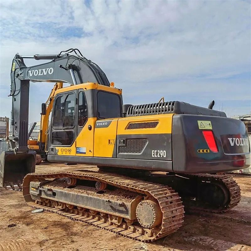 Volvo EC290 crawler excavator, rear three-quarter view Volvo EC290 crawler excavator, rear three-quarter view